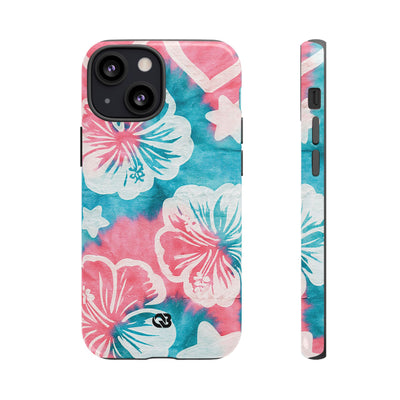 Tropical Hibiscus Bloom · Tough Phone Case for iPhone · Teal