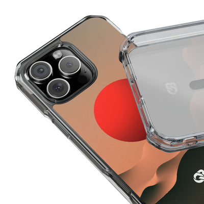 Crimson Sol Ridge · Clear Impact Magnetic Phone Case for iPhone · Red