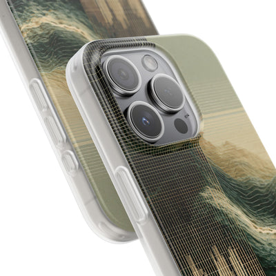 Beige Lite Phone Case for iPhone - Veridian Data Ridge