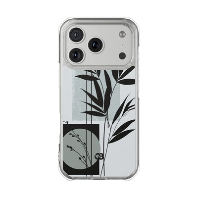 Grey Impact MagSafe Phone Case for iPhone - Sage Bamboo Noir