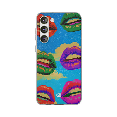 Electric Cosmic Lips · Soft Handyhülle für Samsung