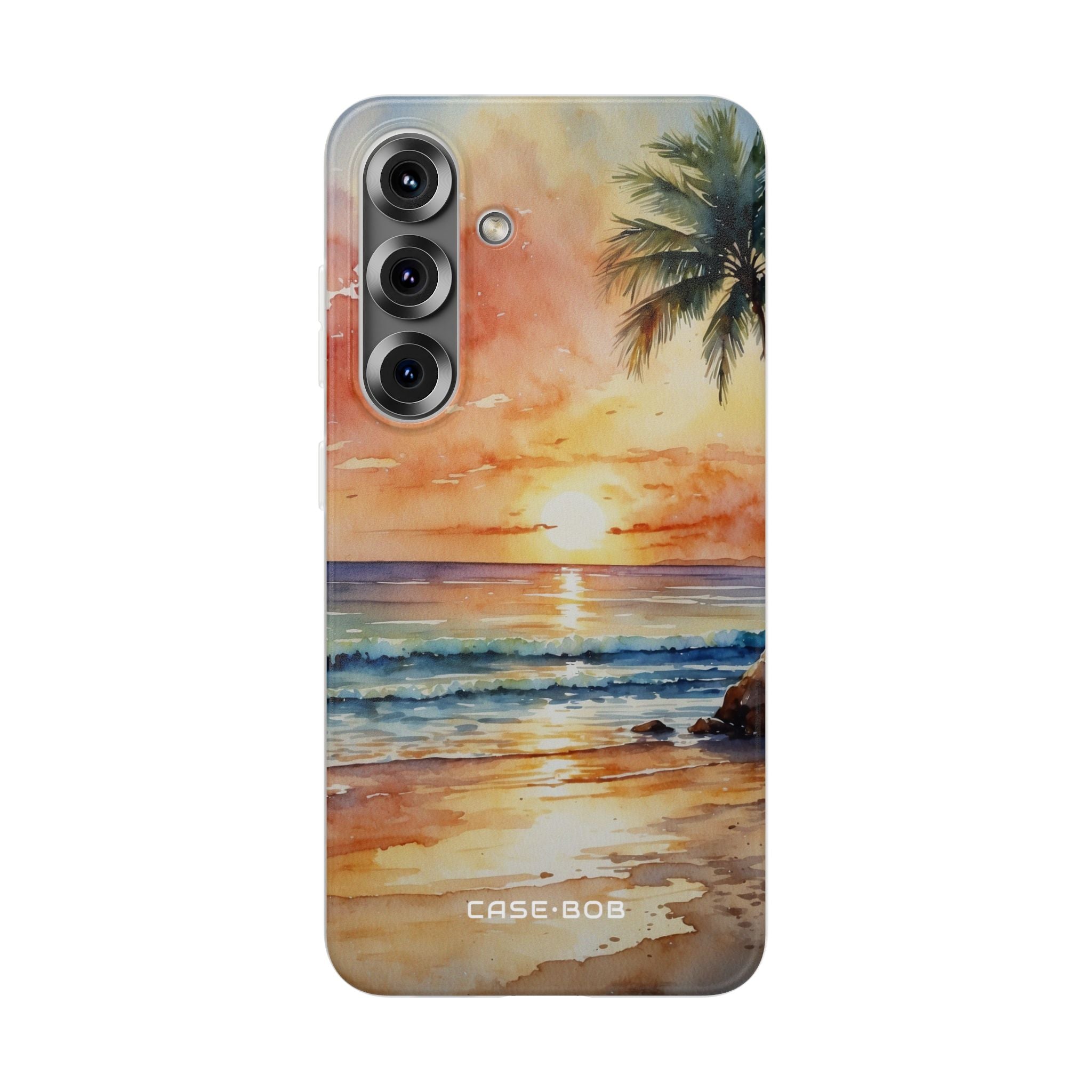 Sunset Palm Samsung S25 Case - Soft