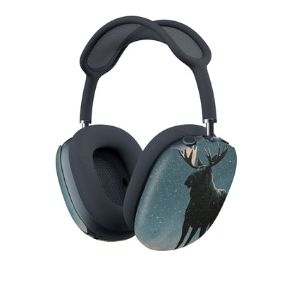 Nordic Boreal Moose · Hard Case for AirPods Max · Blue