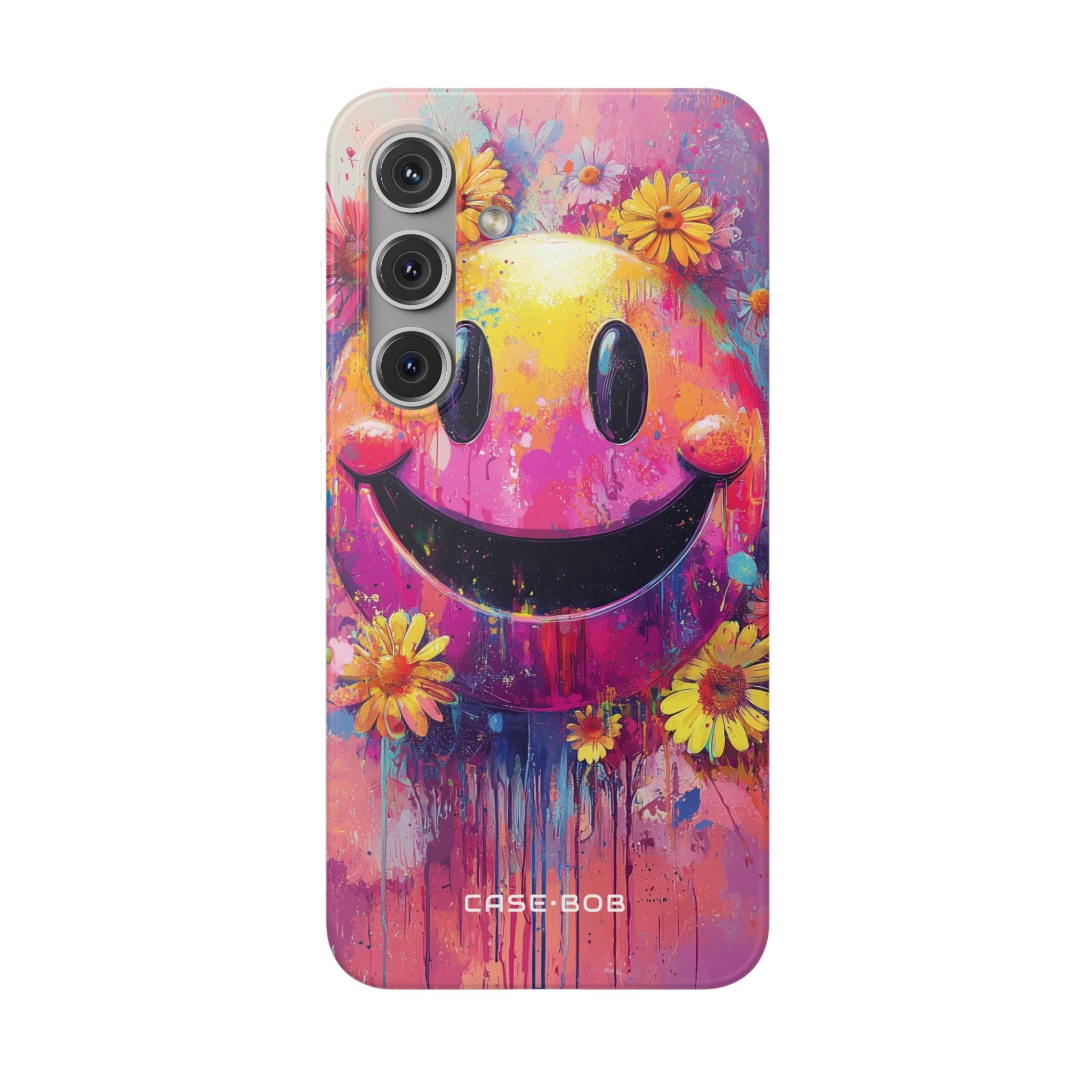 Smiley Bloom Samsung S24 Cover - Soft
