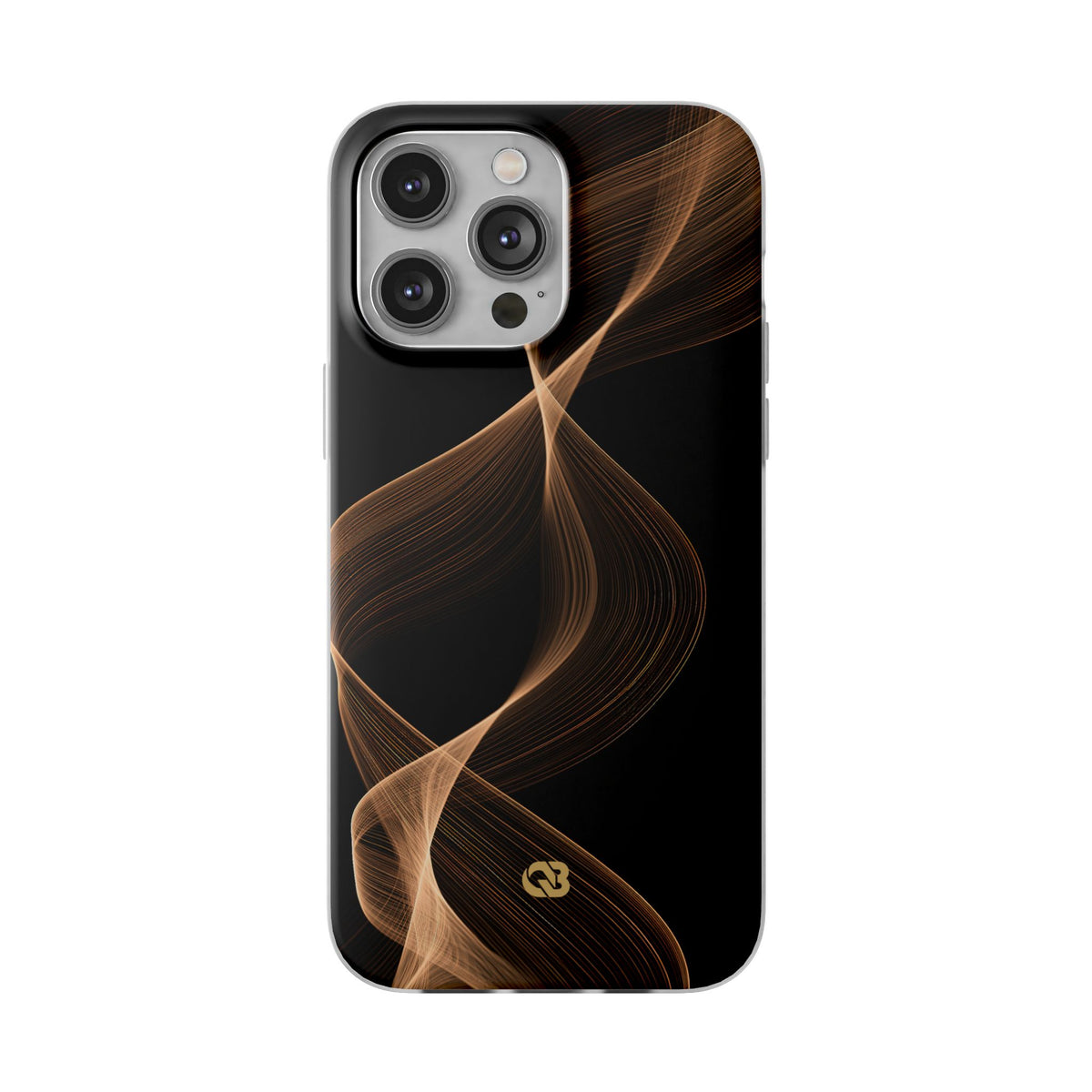 Amber Contour Flow · Lite Phone Case for iPhone ·  Black