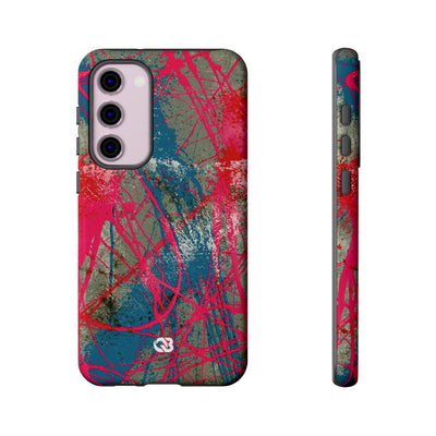 Neon Static Drip · Tough Phone Case for Samsung · Pink