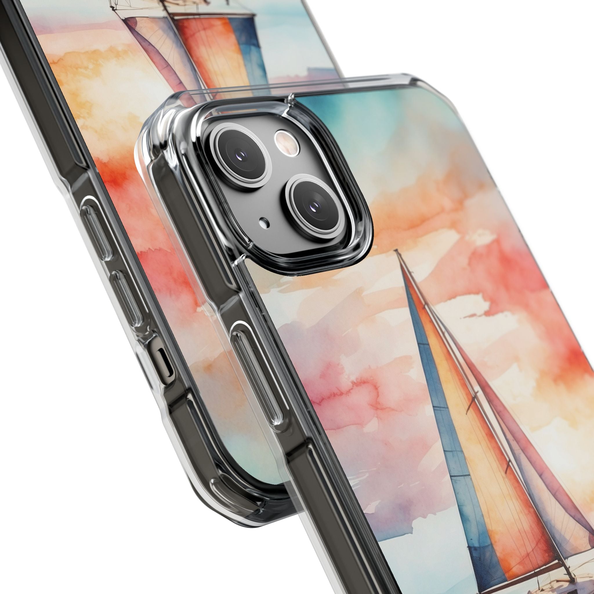 Crimson Horizon Sail · Impact Phone Case for iPhone · Magsafe