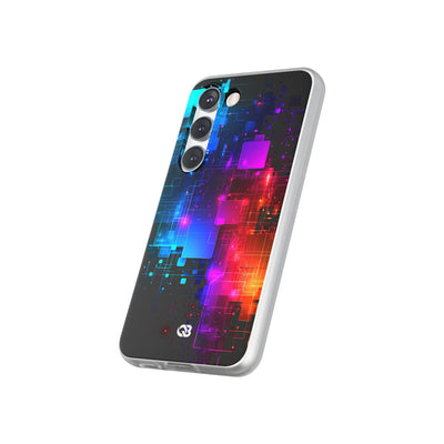 Spectral Circuit Grid · Lite Phone Case for Samsung · Black