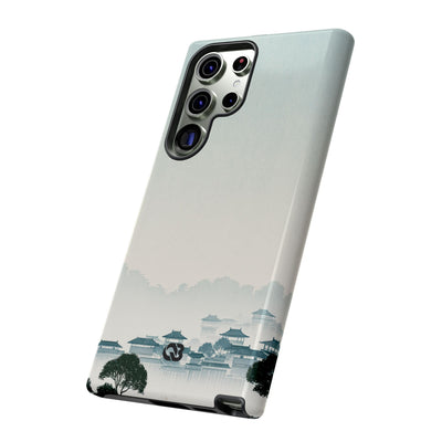 Blue Tough Phone Case for Samsung - Mist Valley Pagoda