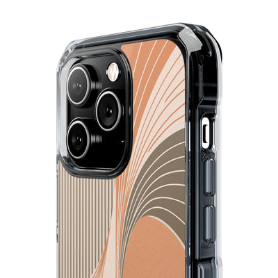 Orange Impact MagSafe Phone Case for iPhone - Desert Arc Horizon