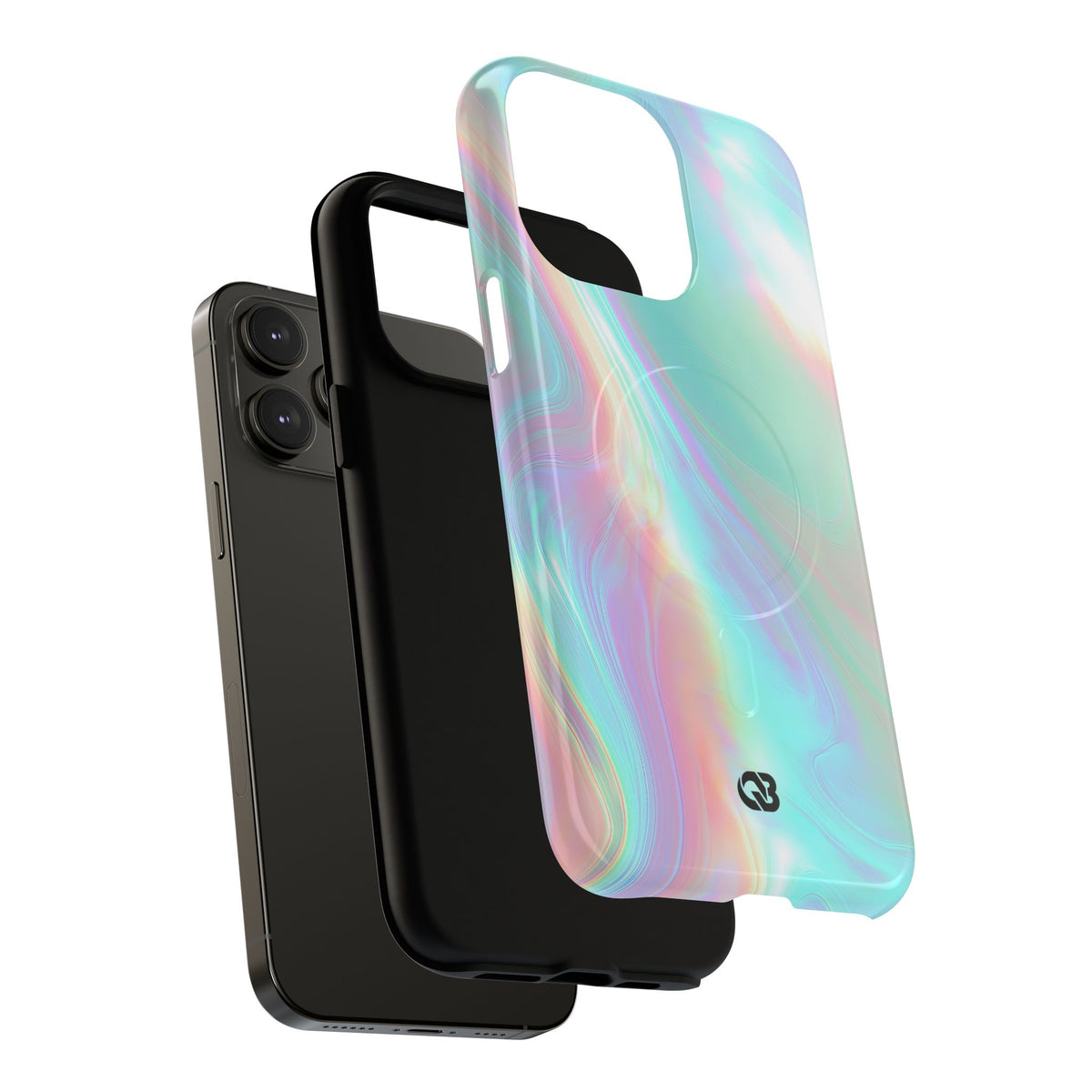 Prismatic Liquid Light · Tough 2.0 Magnetic Phone Case for iPhone · Teal