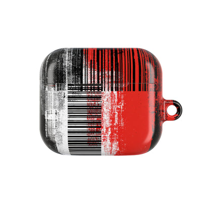 Distorted Barcode · Hard Case for AirPods & AirPods Pro · Black