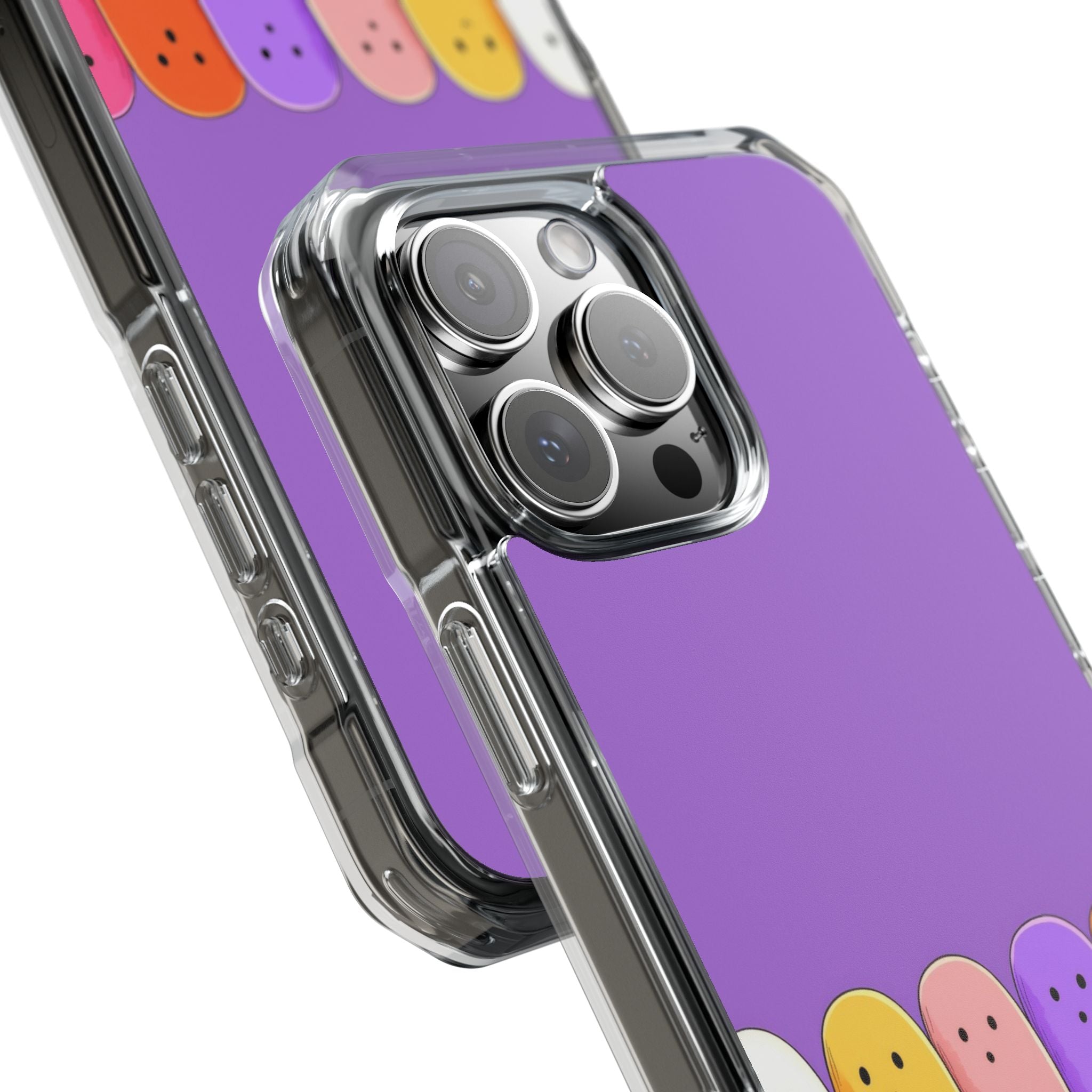 Farverige Spøgelser iPhone 16 Pro Max Cover - Impact