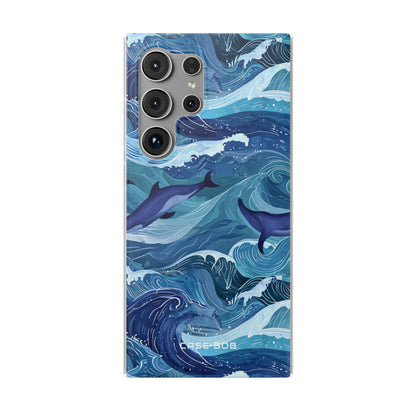 Dolphin Waves Samsung S24 Ultra Case - Soft