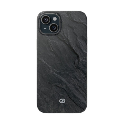 Black Lite Phone Case for iPhone - Midnight Slate Ridge