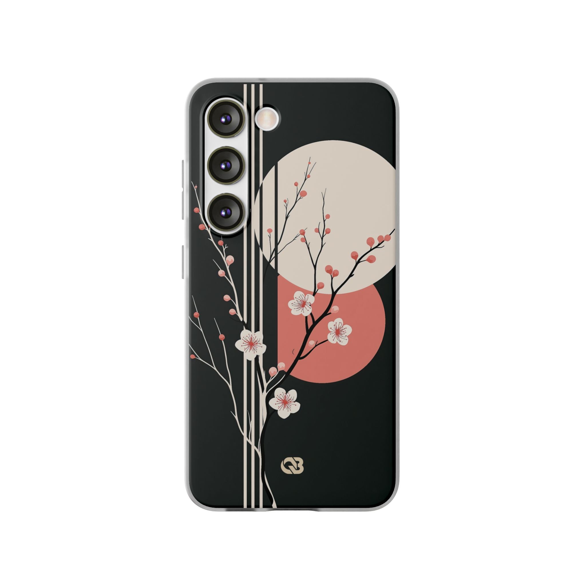 Black Lite Phone Case for Samsung - Kyoto Midnight Blossom