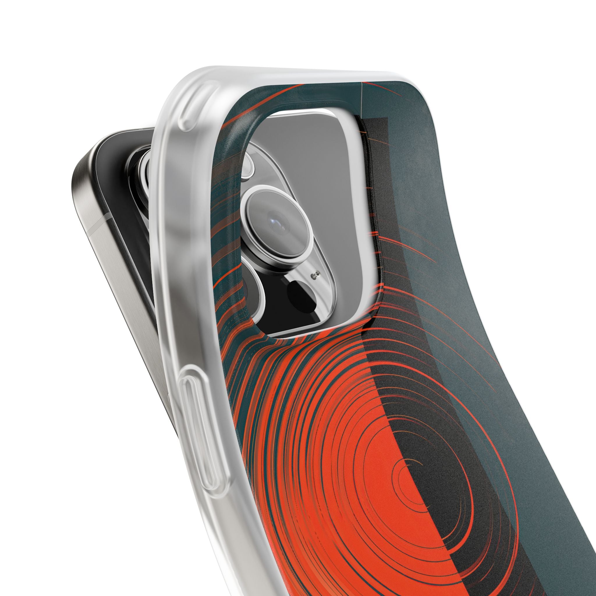 Teal Lite Phone Case for iPhone - Burnt Slate Radial