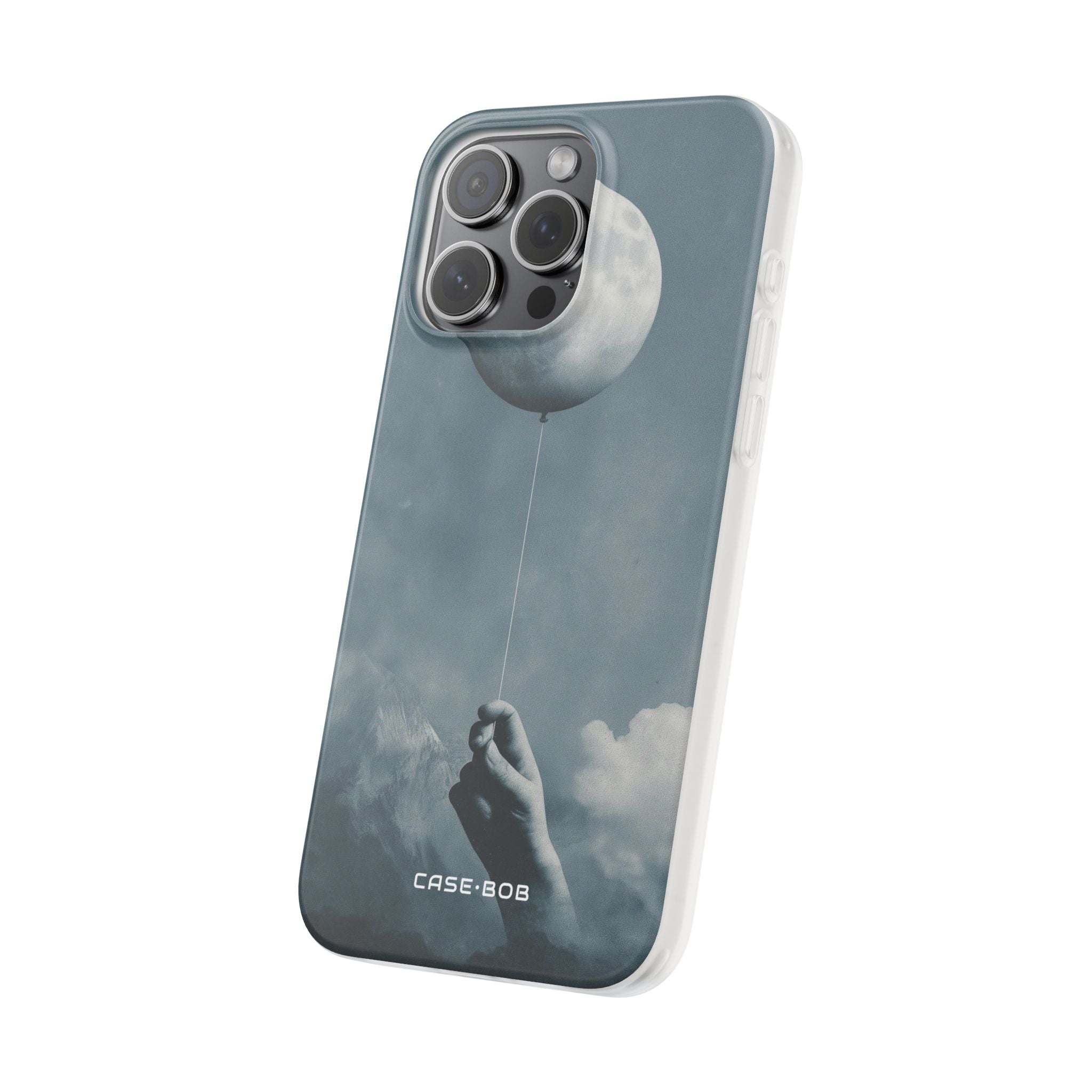 Moon Balloon iPhone 15 Pro Max Case - Soft