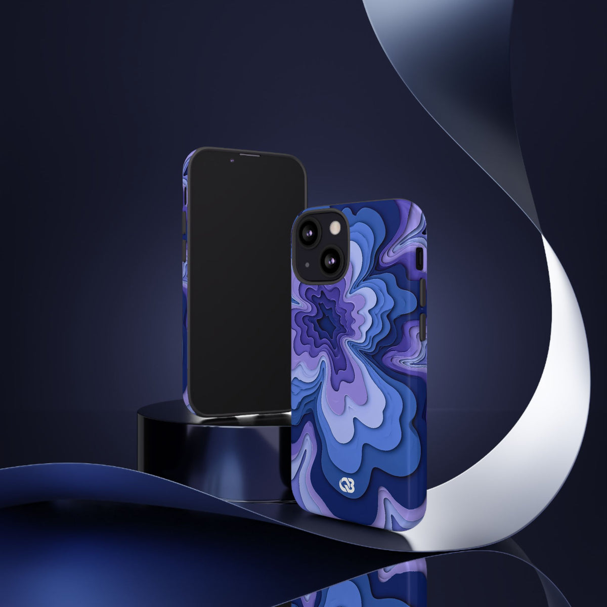 Periwinkle Strata Bloom · Tough Phone Case for iPhone · Purple