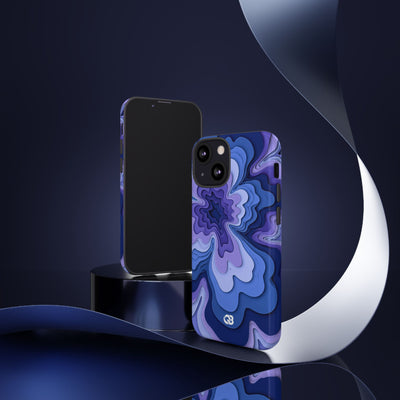 Periwinkle Strata Bloom · Tough Phone Case for iPhone · Purple