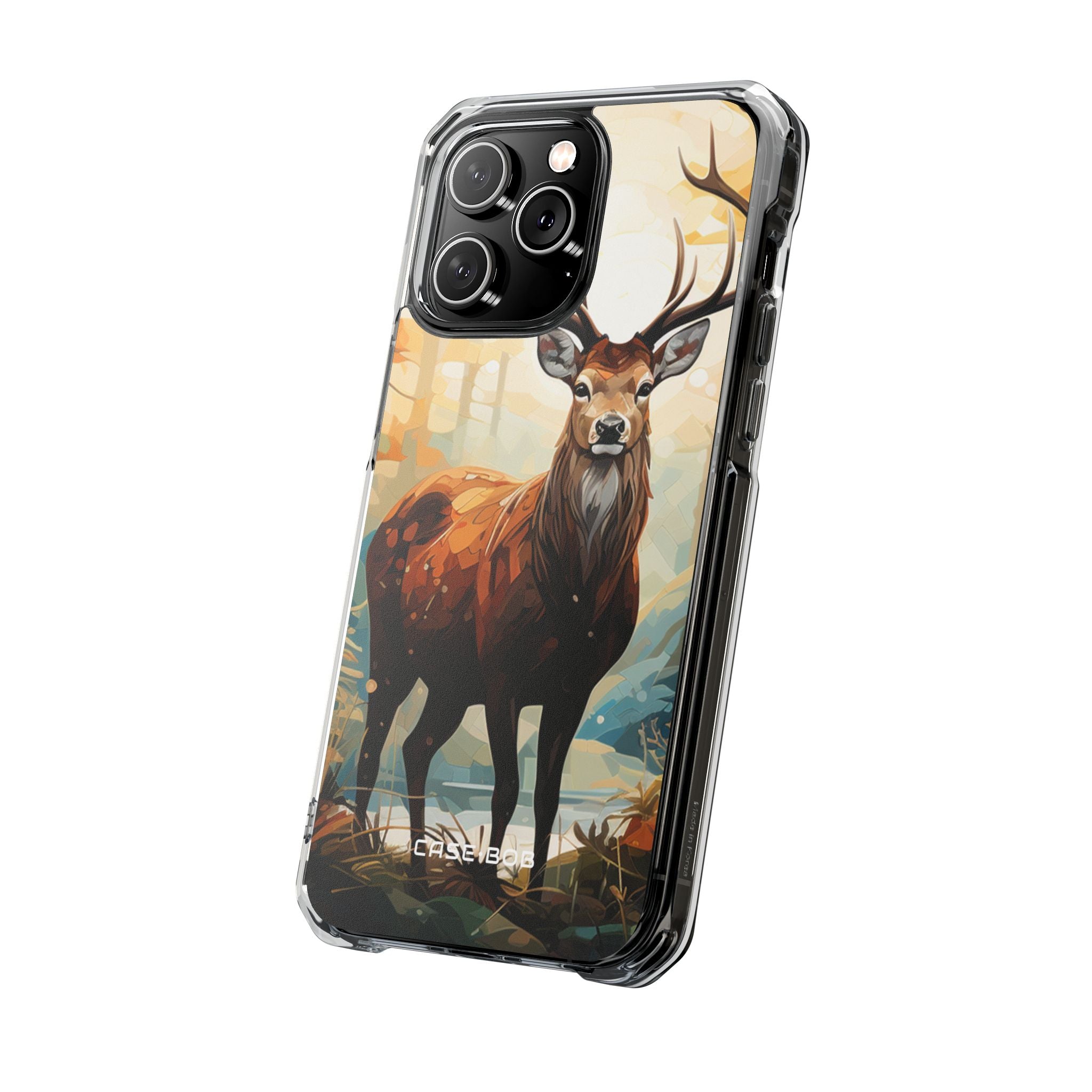 Glowing Stag iPhone 14 Pro Max Case - Impact - CASE•BOB