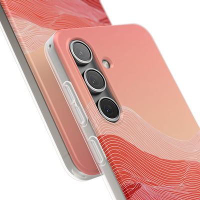 Red Lite Phone Case for Samsung - Crimson Ridge Contour
