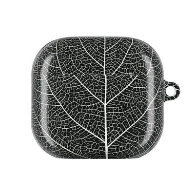 Monochrome Leaf Skeleton · Hard Case for AirPods & AirPods Pro · Black