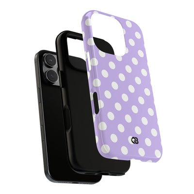 Lavender Polka Grid · Tough Θήκη για iPhone