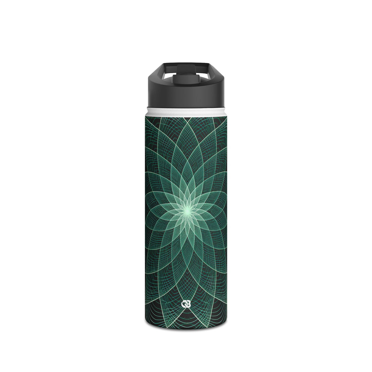 Harmonic Orbit Bloom · Insulated Water Bottle · Green