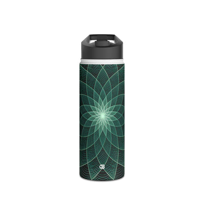 Harmonic Orbit Bloom · Insulated Water Bottle · Green