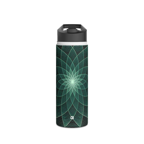 Harmonic Orbit Bloom · Insulated Water Bottle · Green