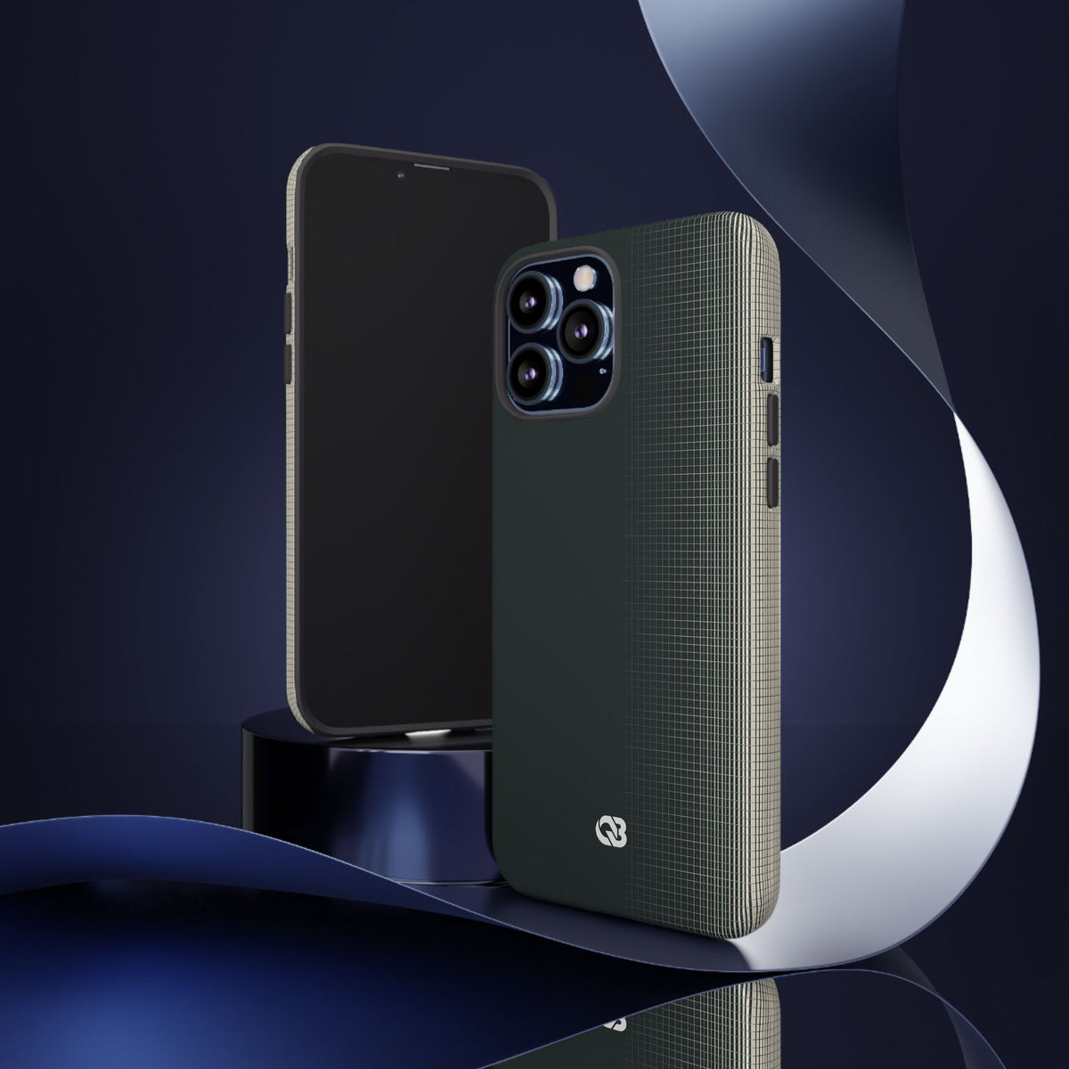 Modular Grid Shift · Tough Phone Case for iPhone · Grey