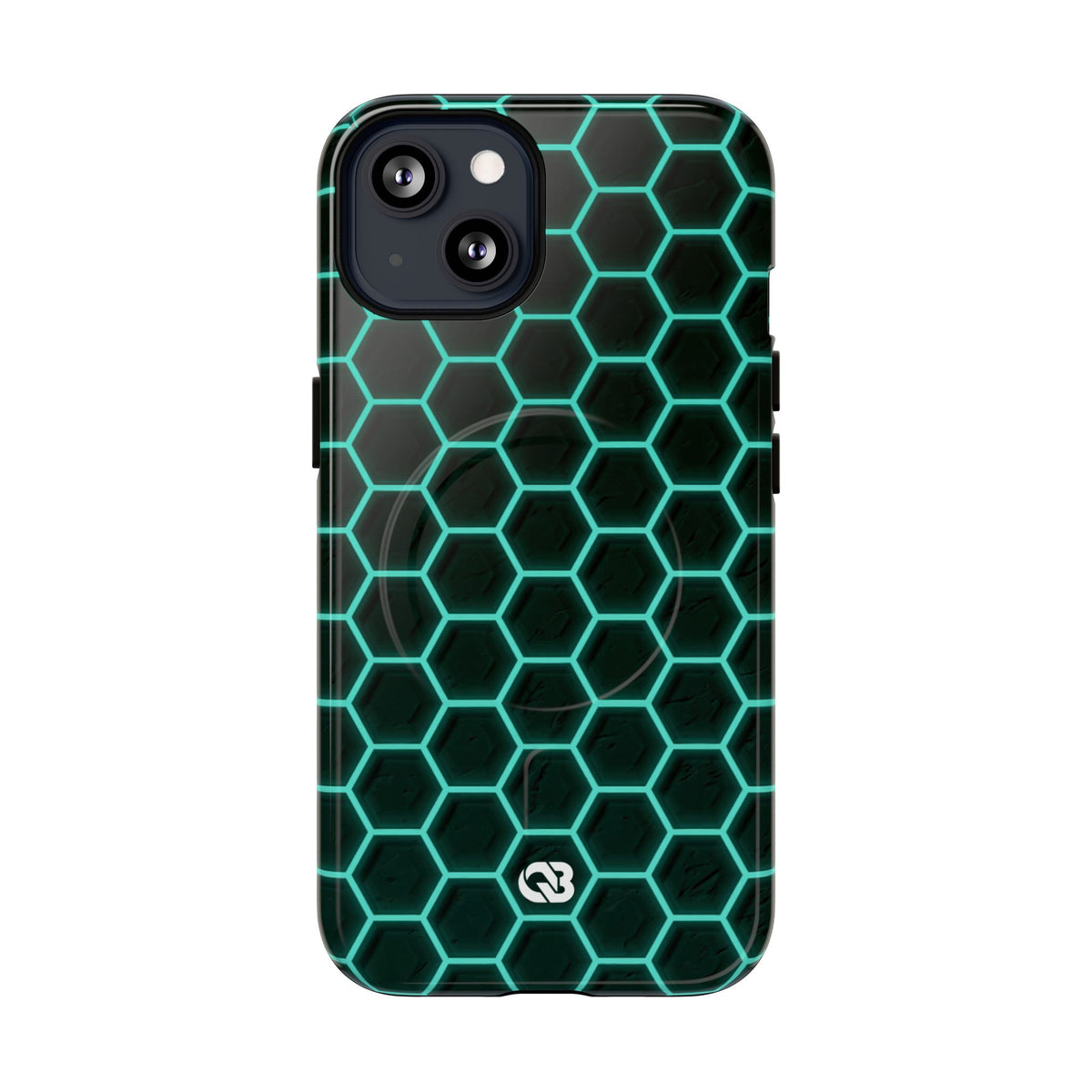 Neon Hex Spectrum · Tough 2.0 Magnetic Phone Case for iPhone · Teal
