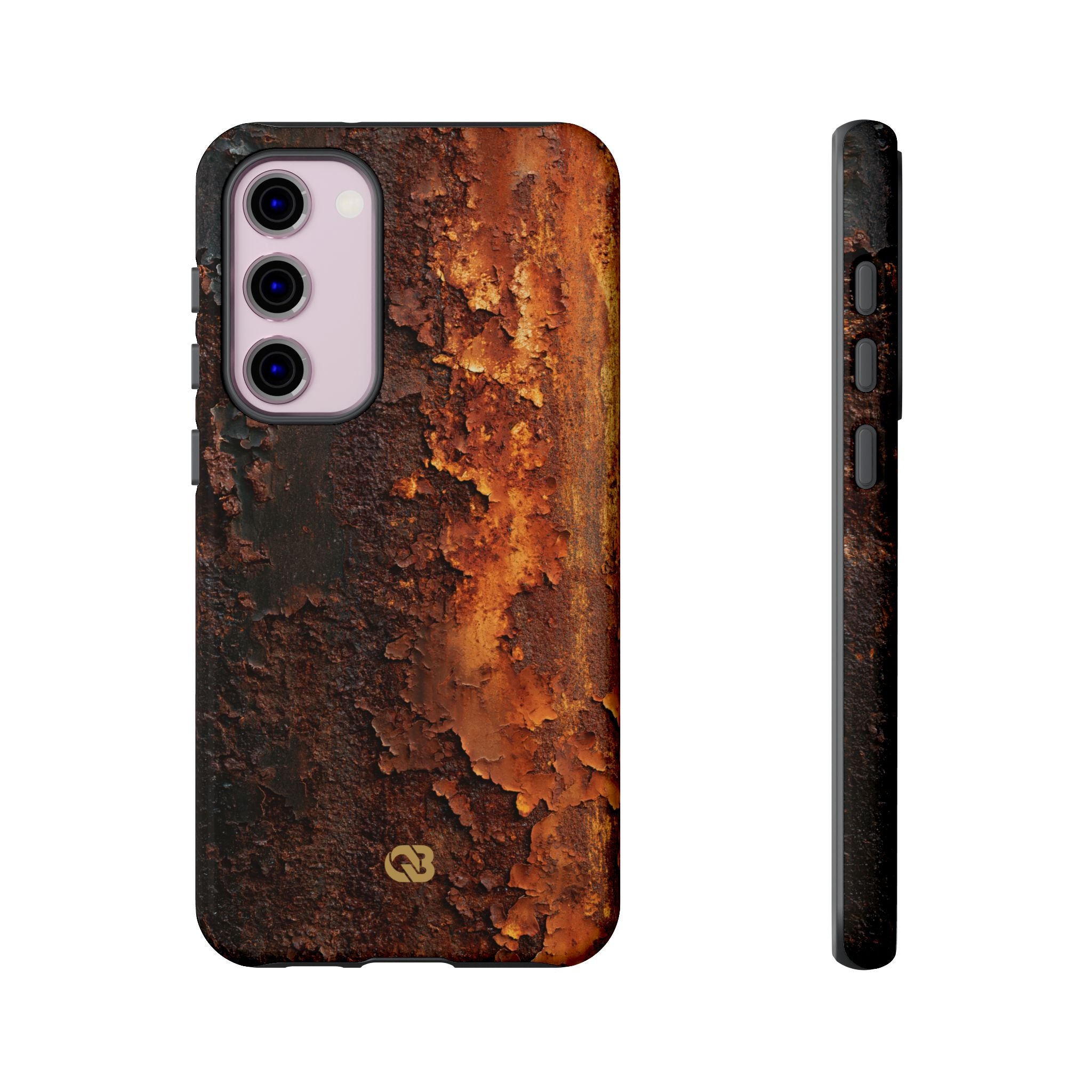 Orange Tough Phone Case for Samsung - Oxidized Iron Crust