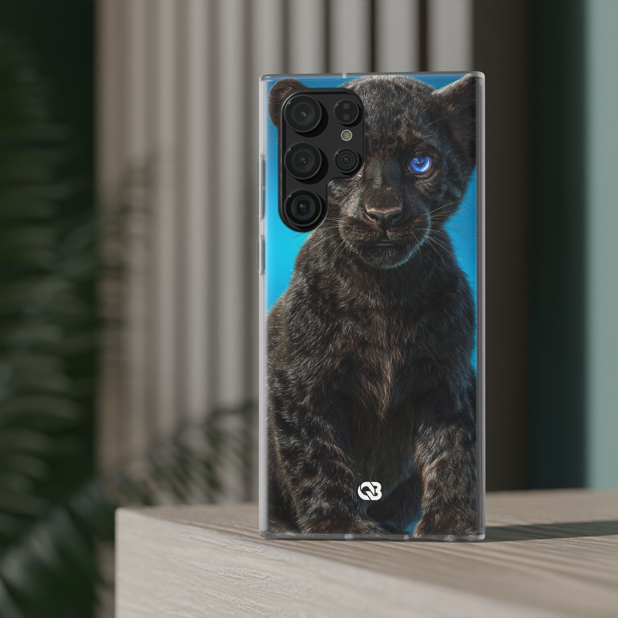 Sapphire Gaze Panther · Soft Phone Case for Samsung