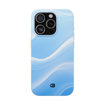 Blue Lite Phone Case for iPhone - Glacial Blue Silk