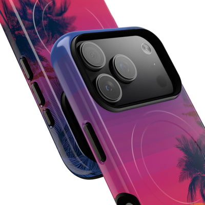 Neon Horizon Palms · Tough+ Telefoncover til iPhone · Magsafe