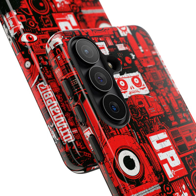 Neo Mecha Collage · Tough Phone Case for Samsung · Red