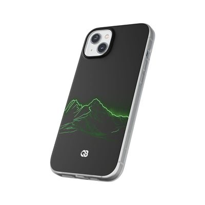 Nordic Mountain Contour · Lite Phone Case for iPhone ·  Black