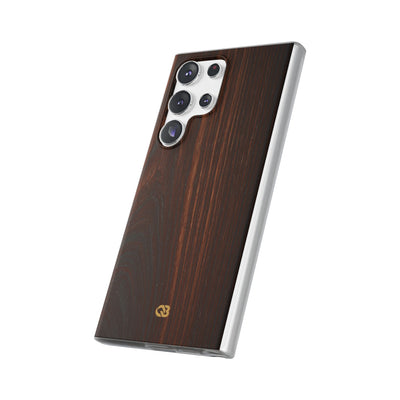 Brown Lite Phone Case for Samsung - Burnished Mahogany Grain