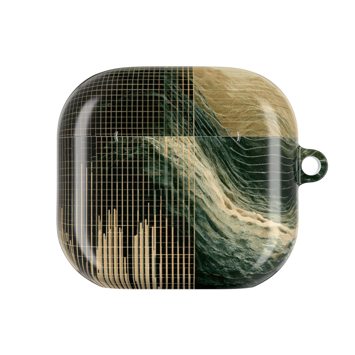 Orbital Topography · Hard Case for AirPods & AirPods Pro · Green
