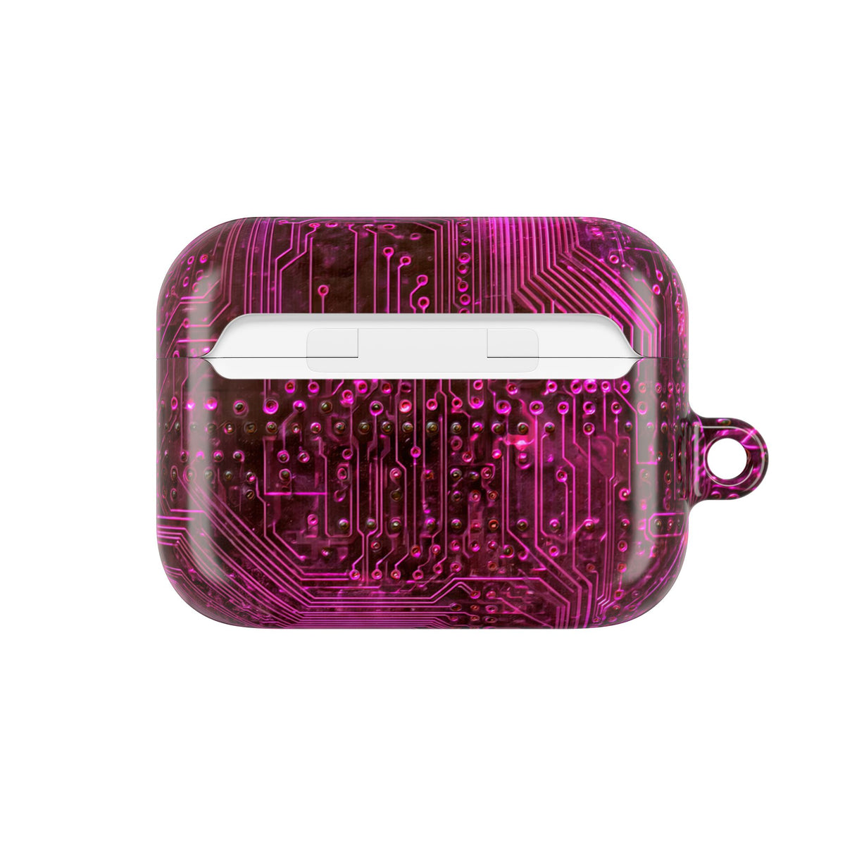 Magenta Circuit Trace · Hard Case for AirPods & AirPods Pro · Pink