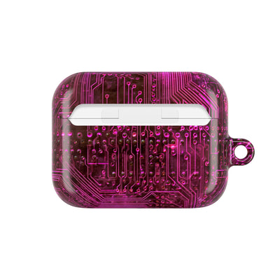 Magenta Circuit Trace · Hard Case for AirPods & AirPods Pro · Pink