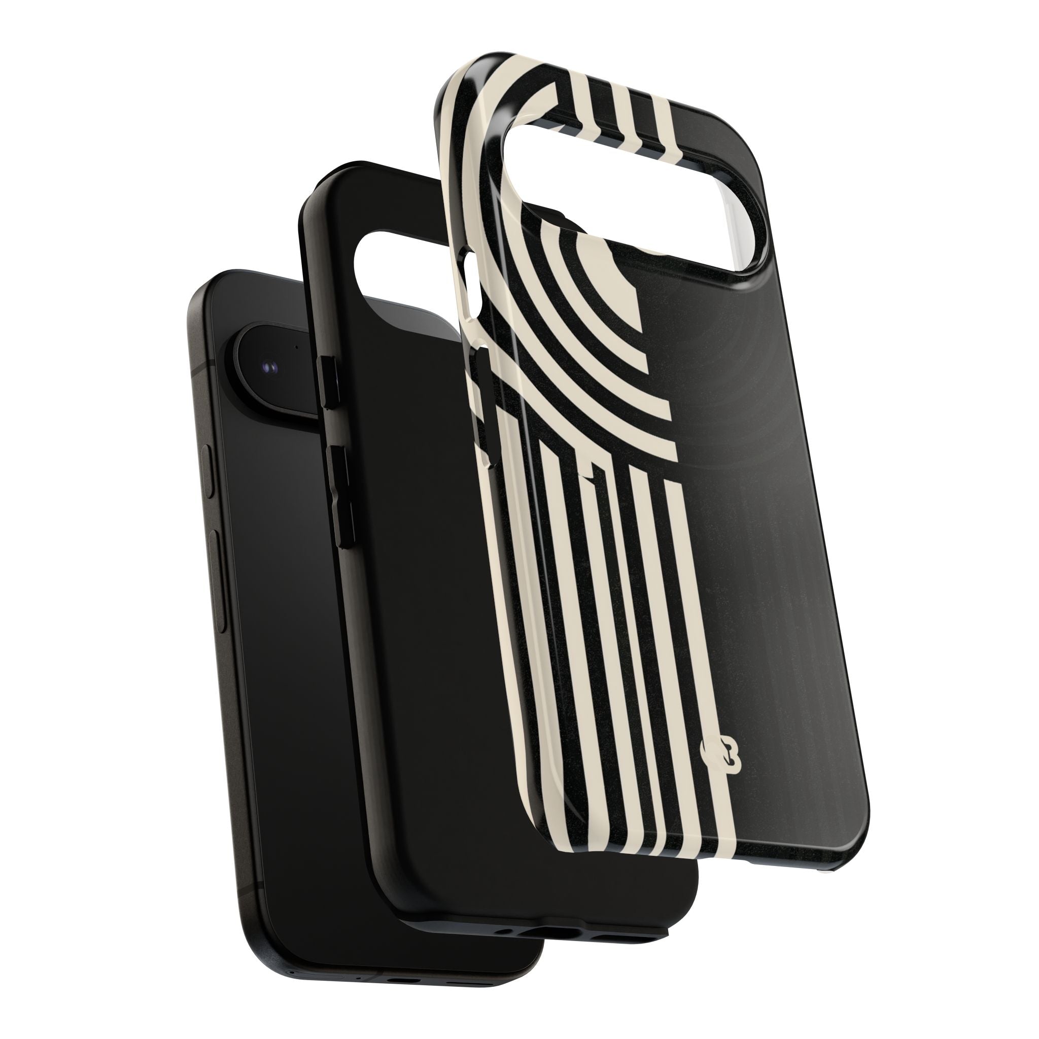 Beige Tough Phone Case for Google Pixel - Monolith Ivory Signal