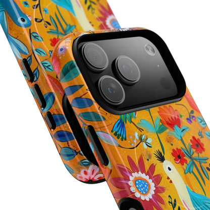 Colorful Birds Bloom iPhone 17 Pro Case - Tough+ - CASE•BOB