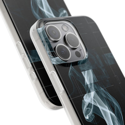 Black Lite Phone Case for iPhone - Arctic Vapor Grid