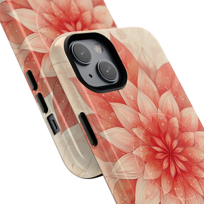 Coral Layered Bloom · Tough+ Handyhülle für iPhone · Magsafe