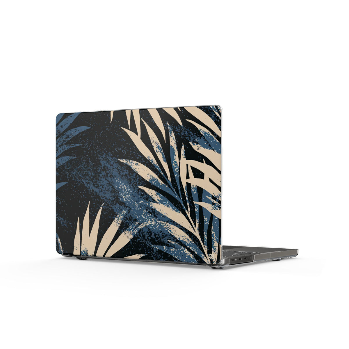 Indigo Palm Horizon · Clear Hard Case for MacBook · Blue