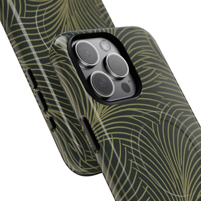 Green Tough 2.0 Magsafe Phone Case for iPhone - Dark Olive Plume