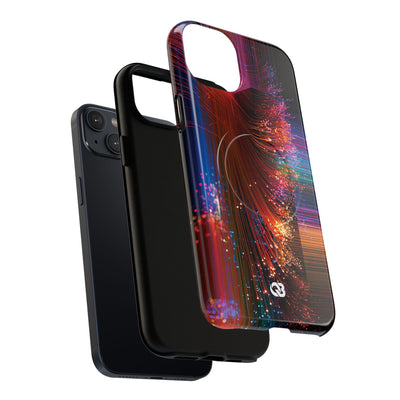 Black Tough 2.0 Magsafe Phone Case for iPhone - Cyber Optic Streak